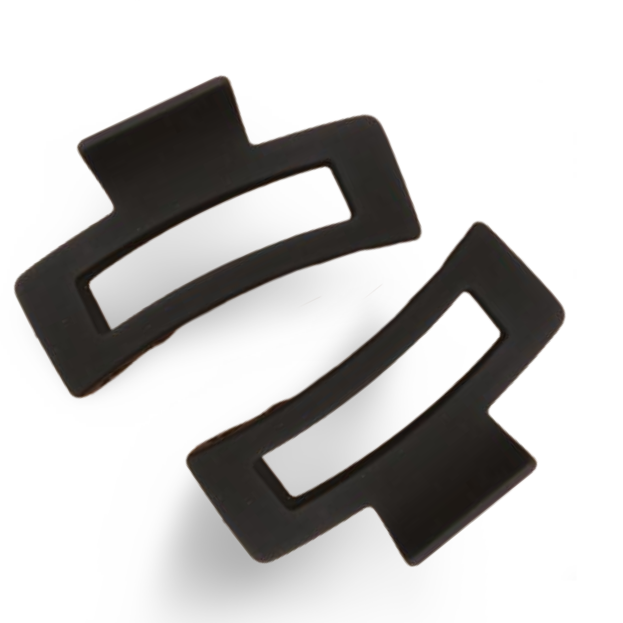 2x Haarklammern in schwarz