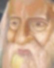 Rabbi painting oil on canvas