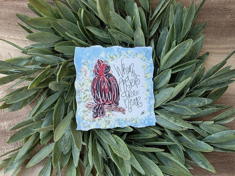 Thumbnail: Cardinal Quote Original Art Acrylic Block Frame