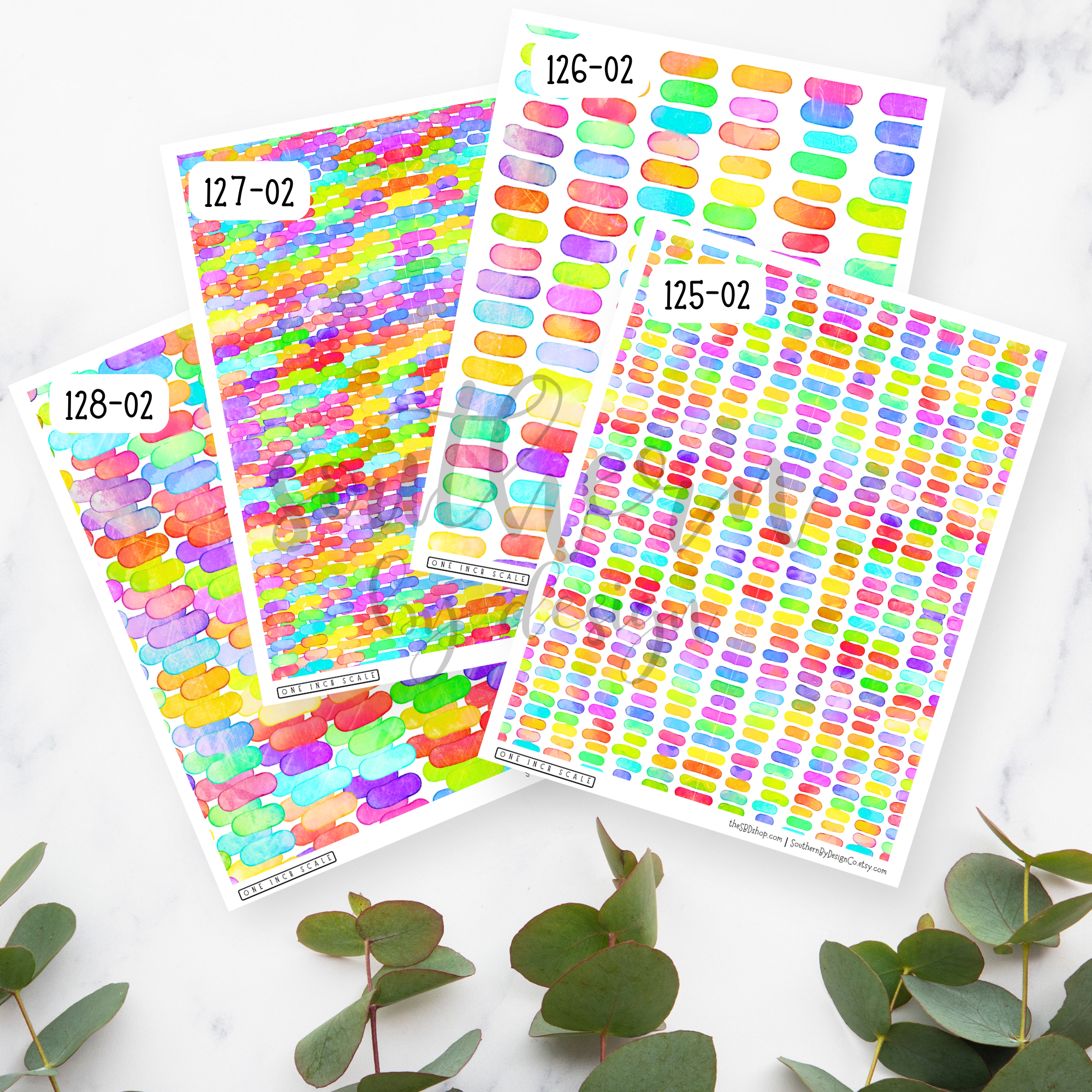 Polka Dot Polymer Clay Transfer - Rainbow Dots and Dashes