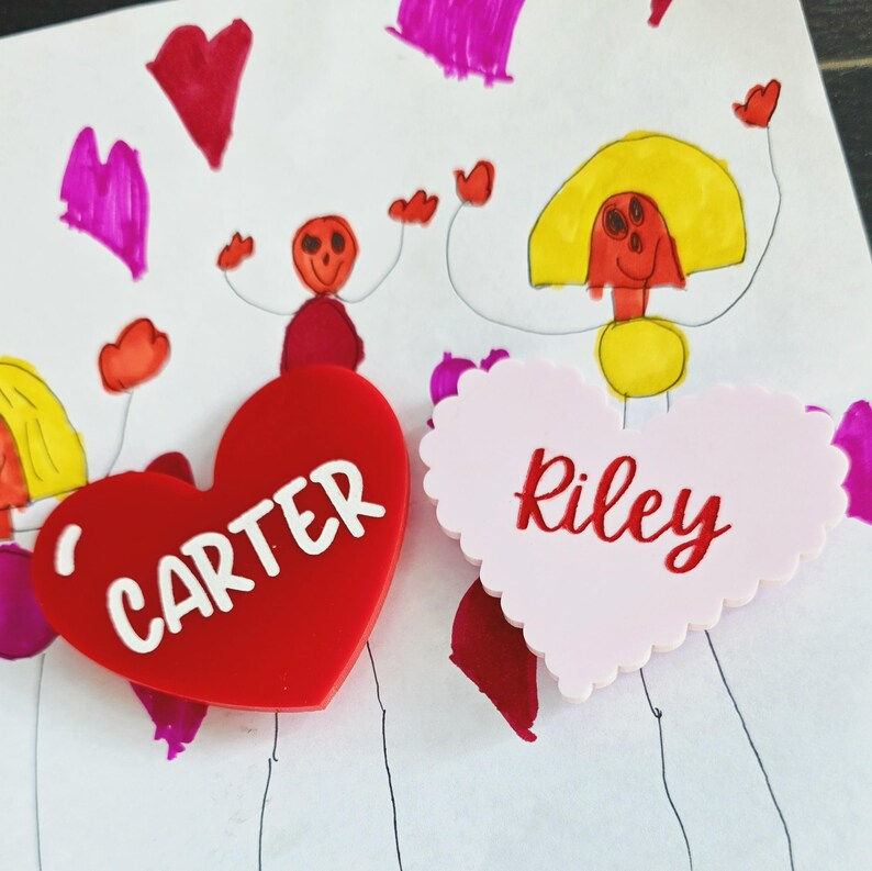 Thumbnail: Heart Magnet with Personalized Name