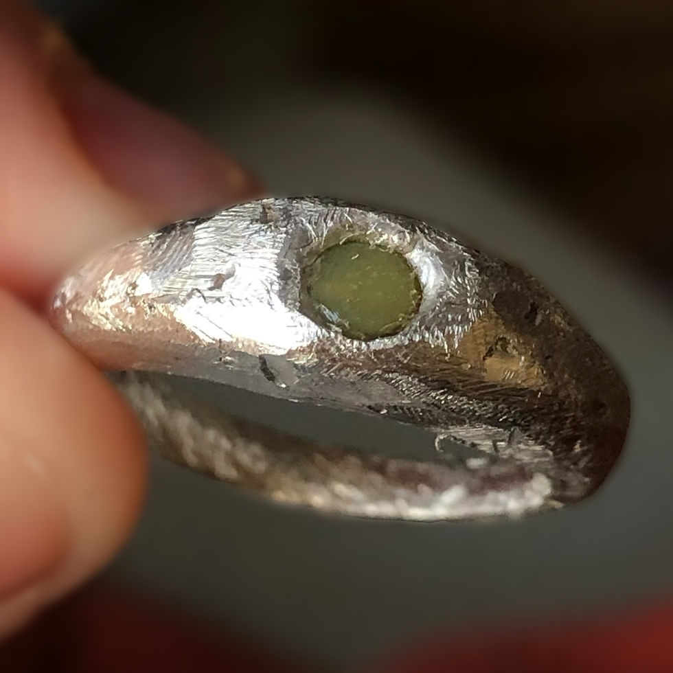 Thumbnail: olive jade ring