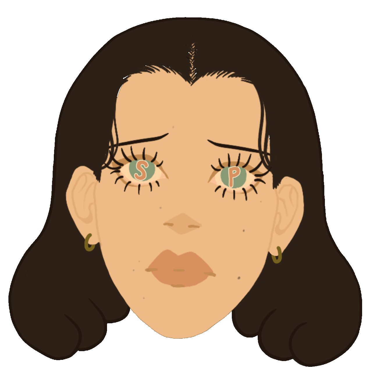 animated girl face