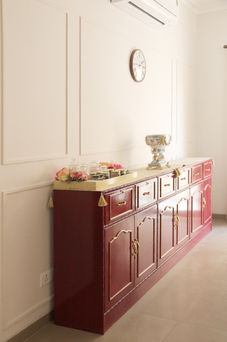 red console, dining room, dining console design