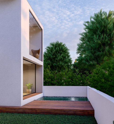 wooden deck, pool design