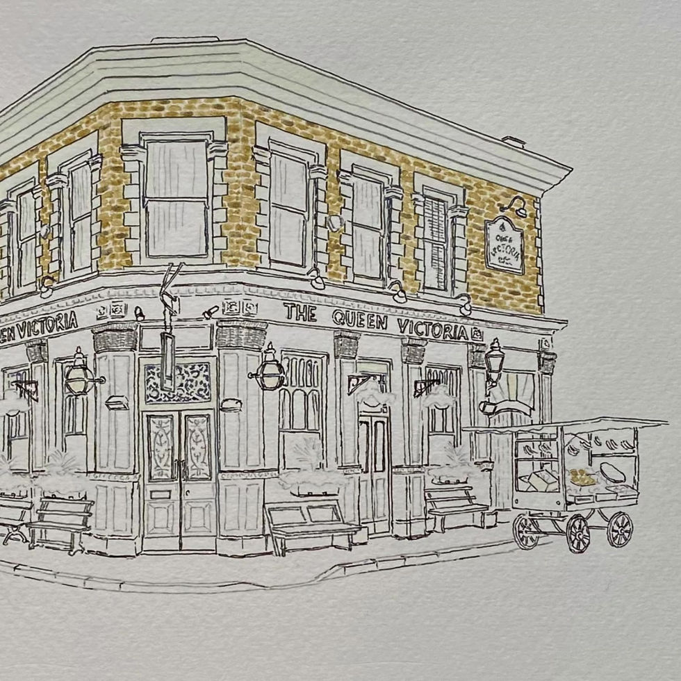 Thumbnail: The Queen Vic, EastEnders, A5 Limited Edition Art Print