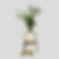 Black metal tripod plant pot stand - reversible height