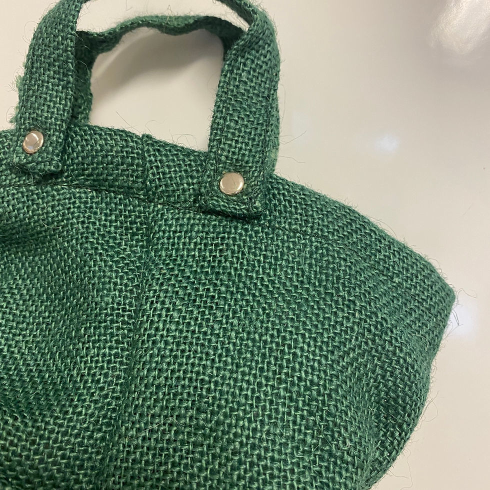 Thumbnail: Woven Waterproof Hessian Plant Bag with Handles - natural, blue, grey, green