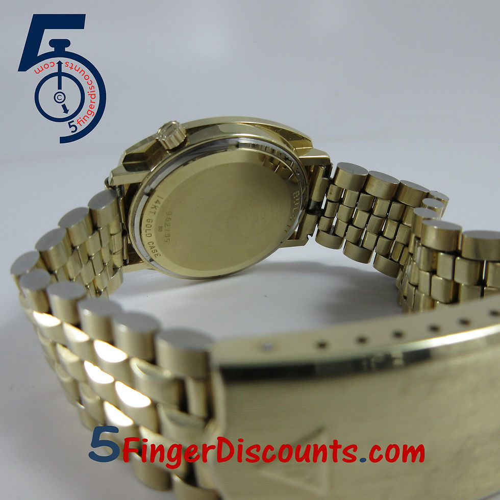 Thumbnail: 1970 Bulova Accutron 14k Solid Gold Case Day/Date