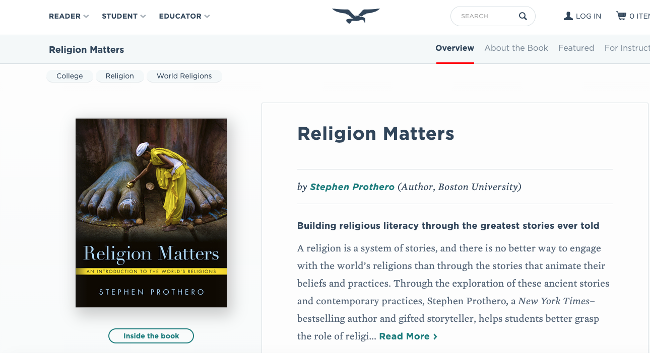 Original archive image associated with the Religion Matters book-cover publication