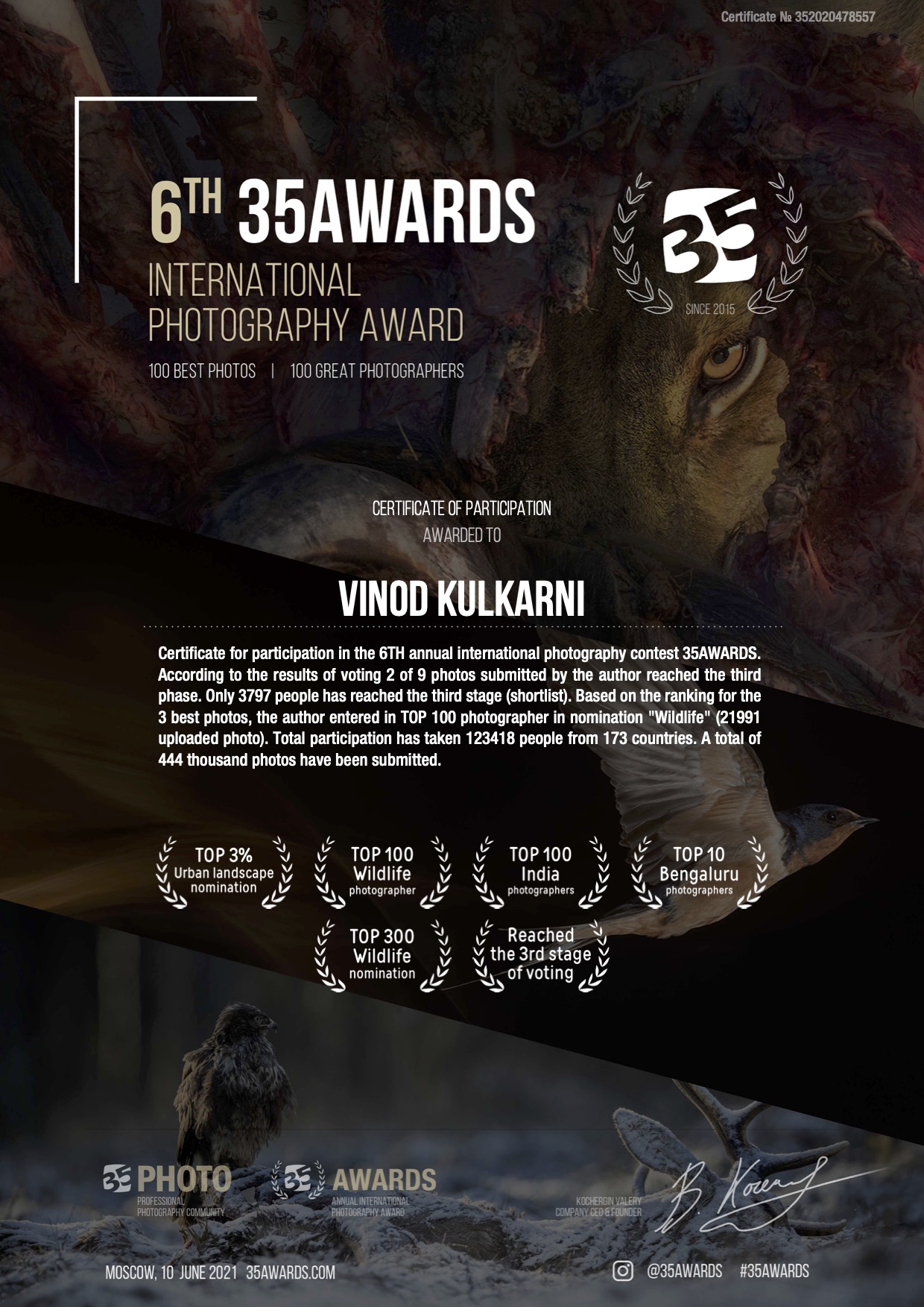 Original 35Awards wildlife-photographer ranking image