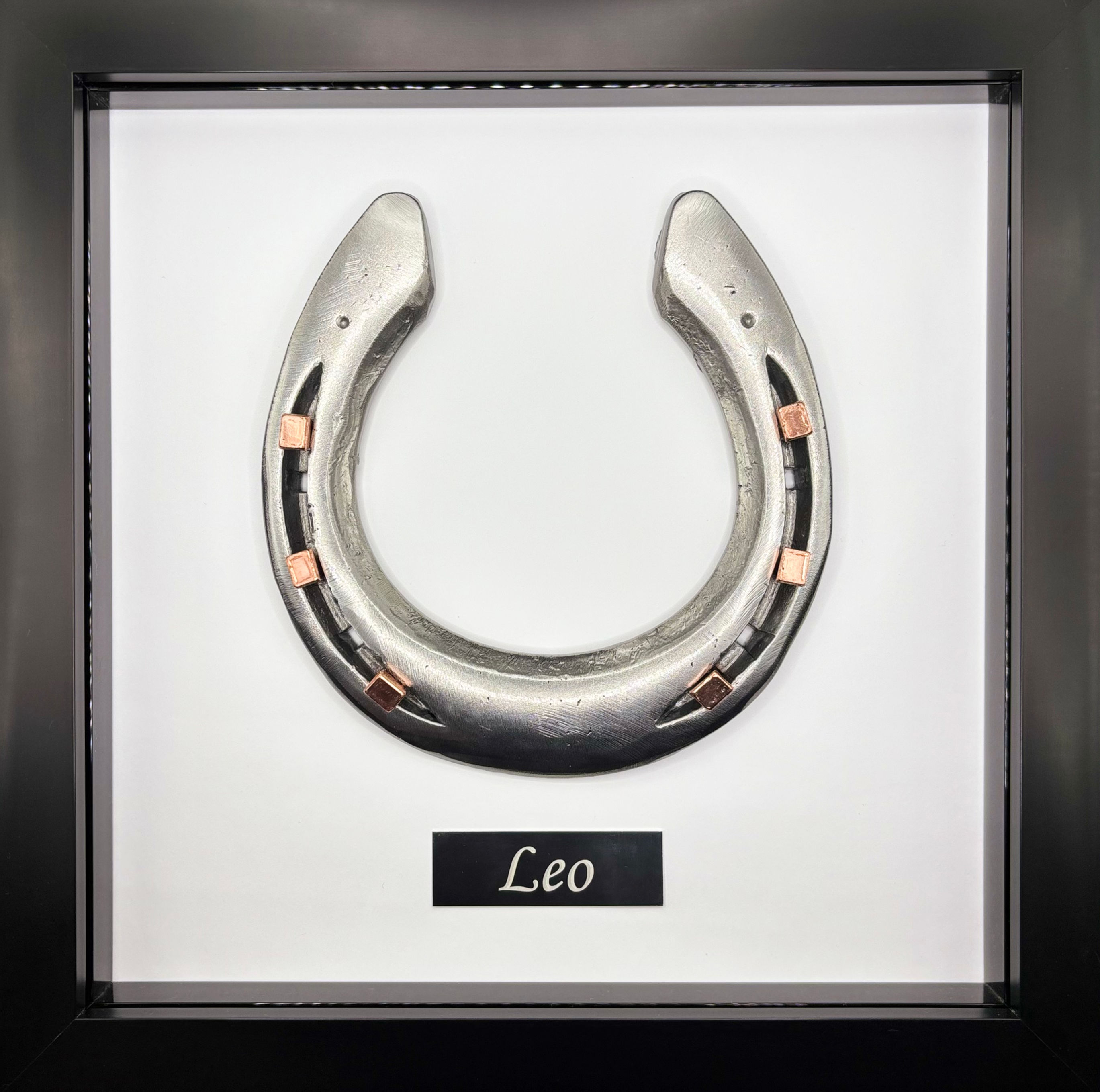 Framed Copper Nail Horseshoe