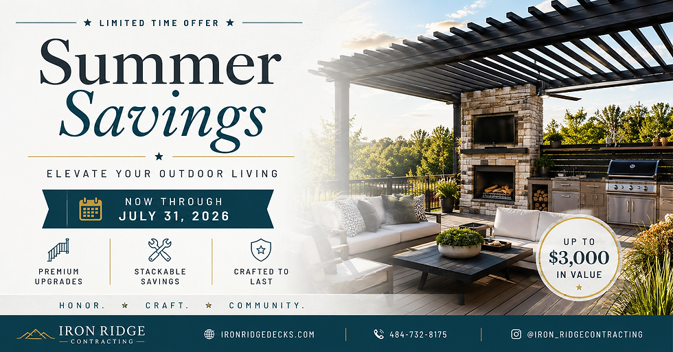 Exciting Promotions for New Deck Builds and Home Upgrades this Summer