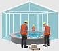 Carton guys working on pool enclosure 3D design.jpg