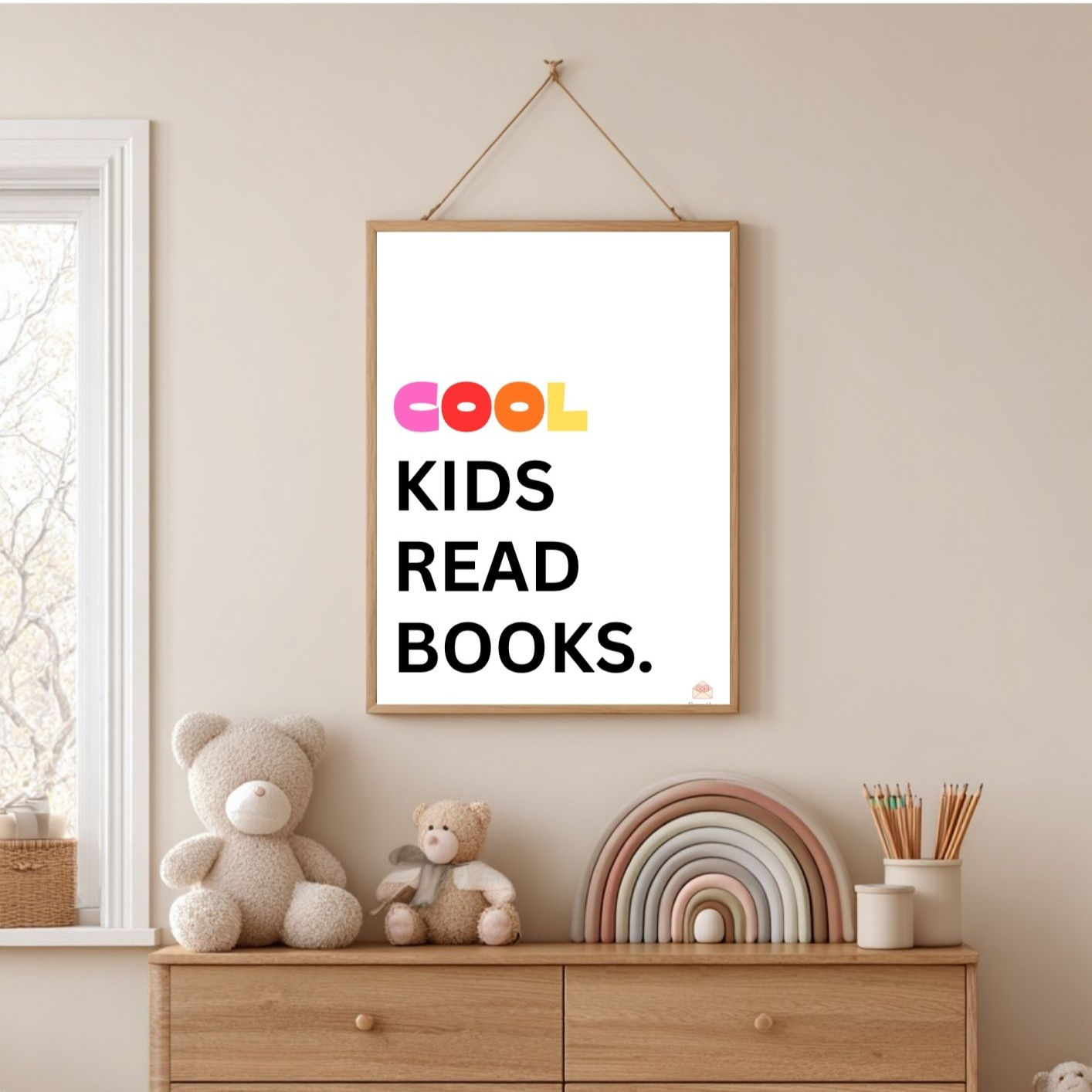 תמונה לקיר - Cool Kids Read Books 3