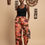Thumbnail: Jade Free Fit Ankara and Asooke Patchwork Cargo Pants