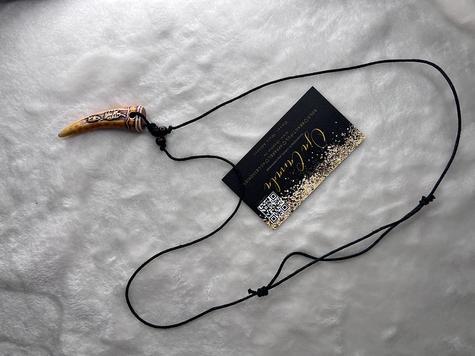 Thumbnail: Unisex  Fang Adjustable Necklace
