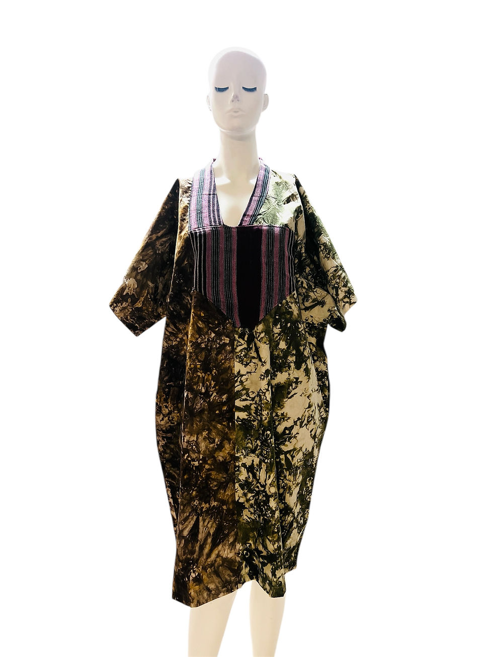 Thumbnail: Modupe Adire Short Freesize Dresses