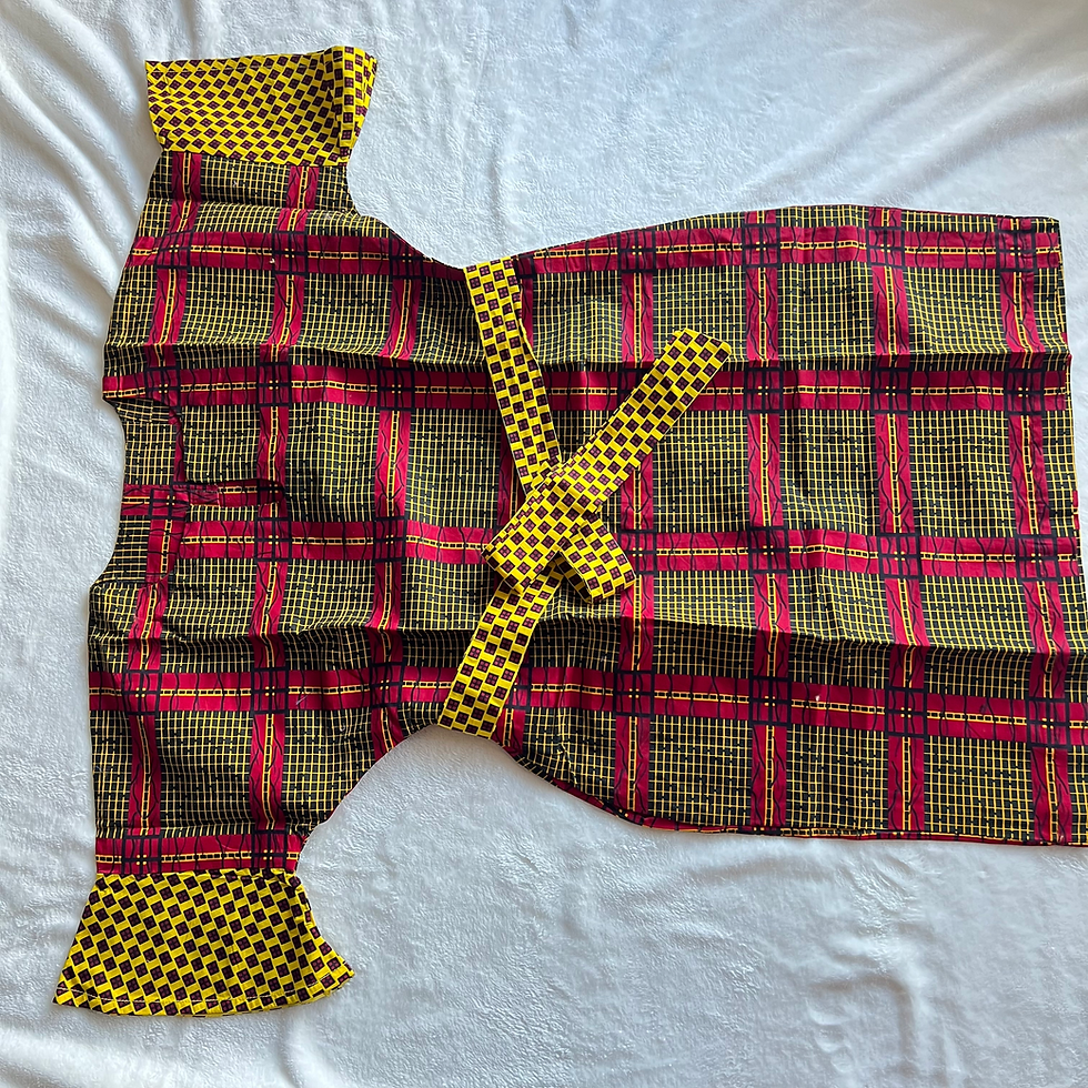 Thumbnail: Dinka Free Size Print Dress with Rope Belt