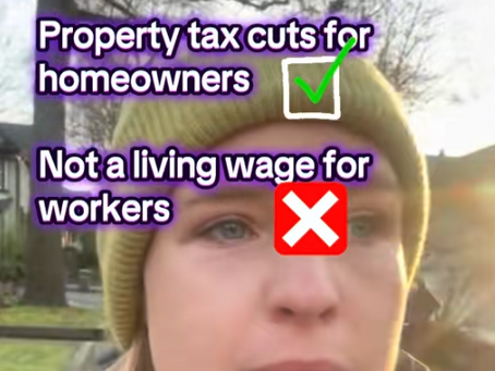 Spoke in support of a living wage for city workers