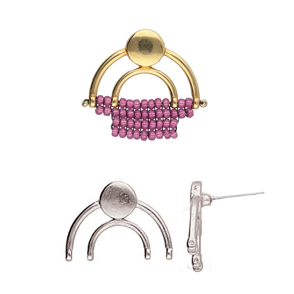 Thumbnail: Platani IV Earrings for 11/0 Seed Bead