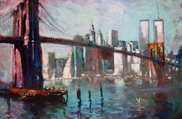 Brooklyn Bridge painting