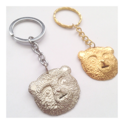 Gold and silver bath key chains