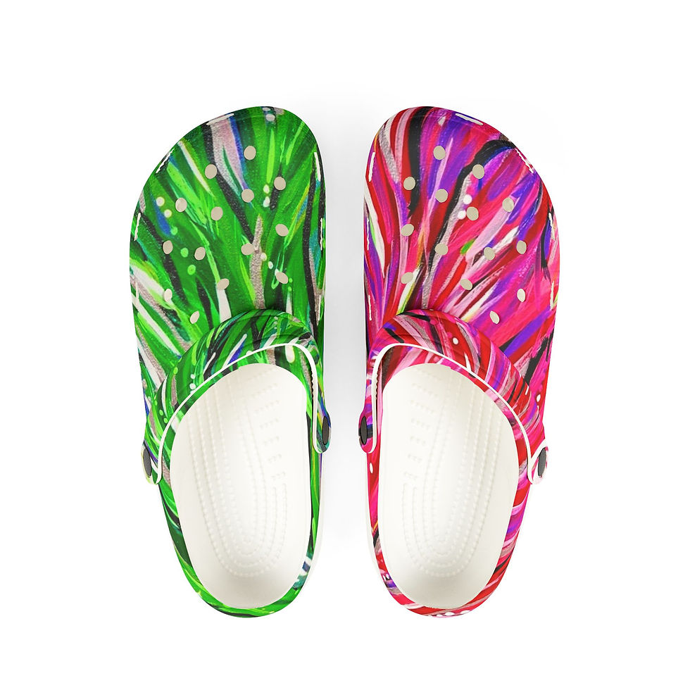 Colorful & fun Foam Rubber Shoes designed by Original ART