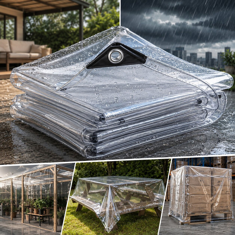 Heavy Duty Clear Plastic Tarps for Outdoor and Indoor Use