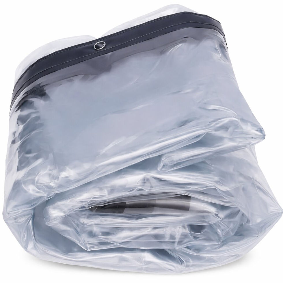 Durable UV-Resistant Clear Tarpaulin for Garden, Furniture & Equipment
