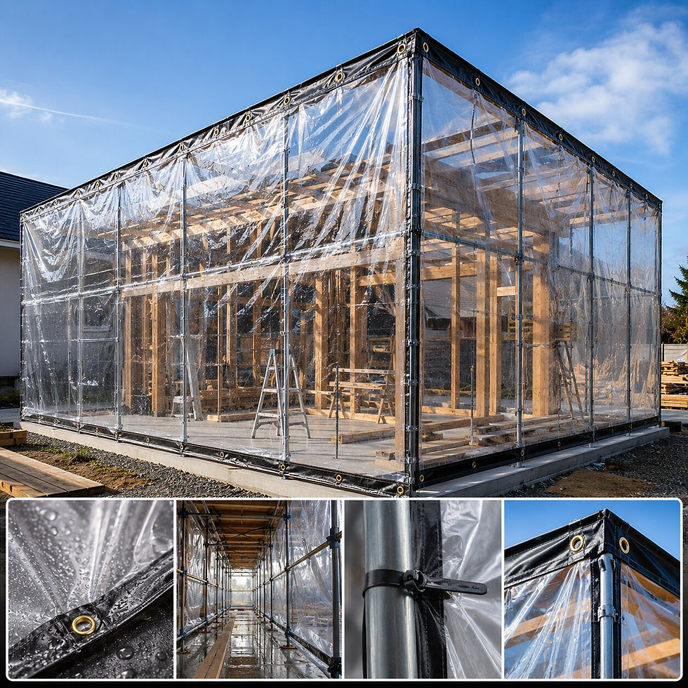 Clear Tarpaulins: The Best Choice for Site Enclosures