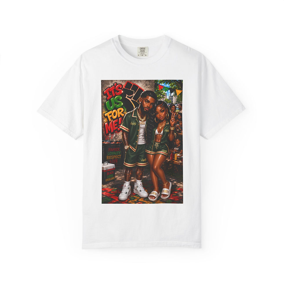 Thumbnail: It's Us For Me T-Shirt — Retro Couple Streetwear Graphic Tee