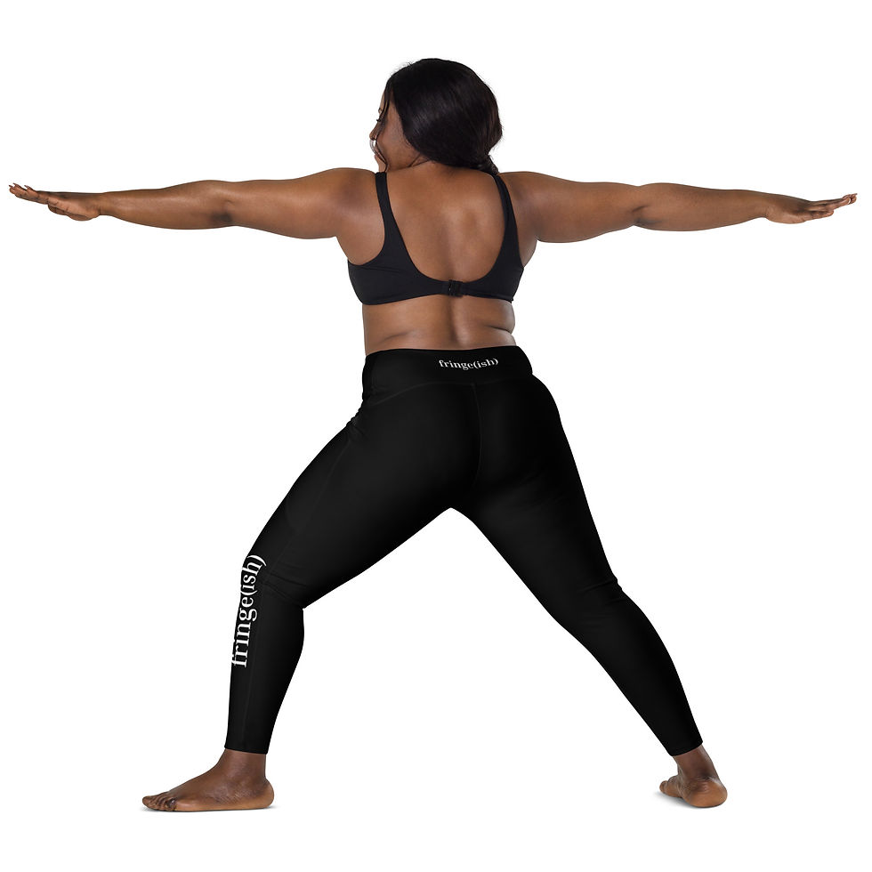 Thumbnail: Fringe(ish) Leggings with Pockets 6XL-XS