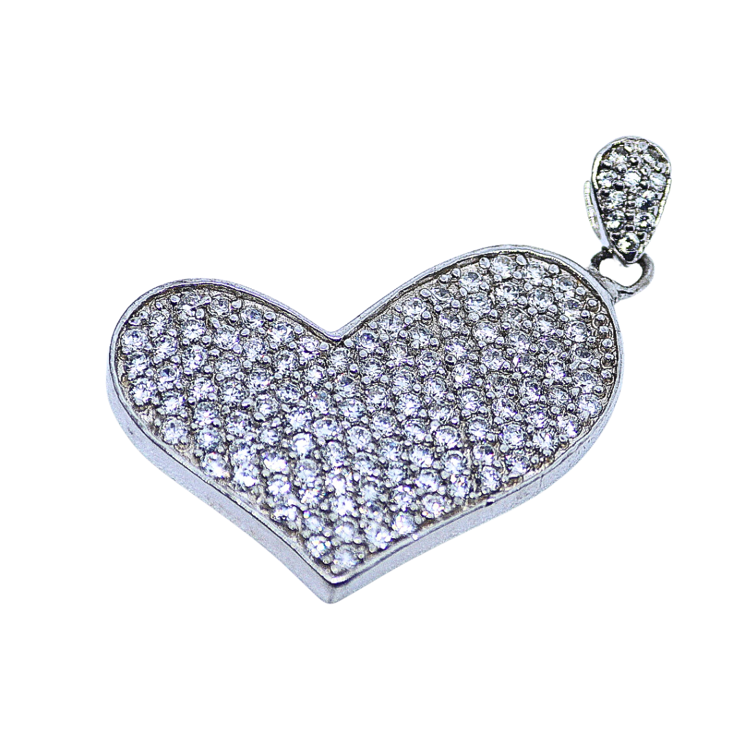Shining Heart silver pendant