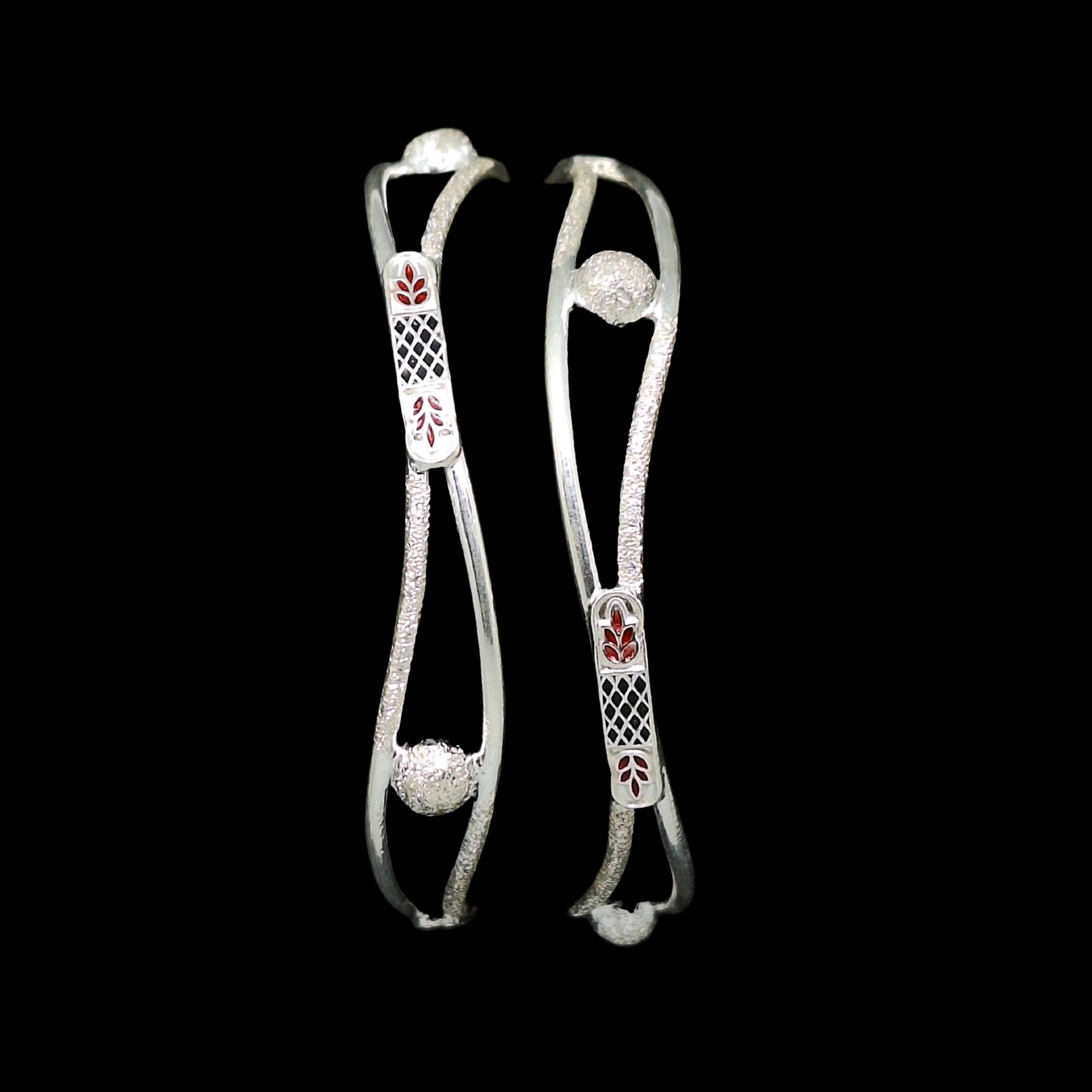 Designer silver Bangles