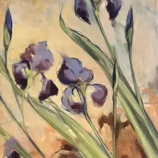 Dark Irises painting by Gwyn Griffin