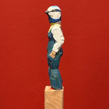 Frau Blaumeise Skulptur von Katharina Haebler