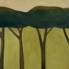 Pinien, abends Gemälde von Andreas Feil