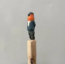 BIRD MAN sculpture by Katharina Haebler