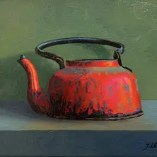 Teekanne painting by Jaroslaw Lewera