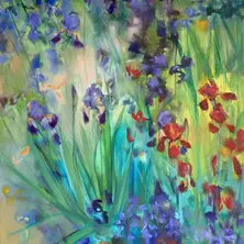 GG RIOT (VERONIKA'S GARDEN) painting by Gwyn Griffin