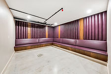 Intimate speakeasy lounge at Maison Rouge NYC perfect for bachelor parties, bat mitzvah karaoke, cocktail parties.