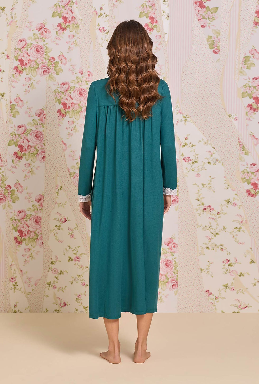 Thumbnail: Eileen West Dreamy Sweater Knit Long Sleeve Ballet Nightgown