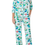 Thumbnail: Kate Spade Waterlily Floral Brushed Jersey 3/4 Sleeve PJ Set