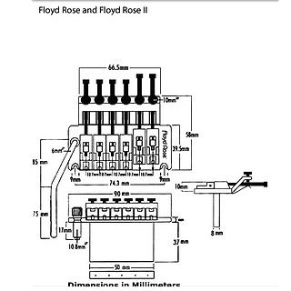 Floyd Rose and Floyd Rose II schematic