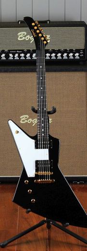 Gaskell left handed Explorer guitar. Made in Australia