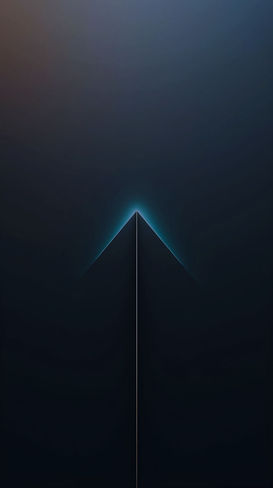 Fond abstrait sombre avec ligne pointant vers le haut