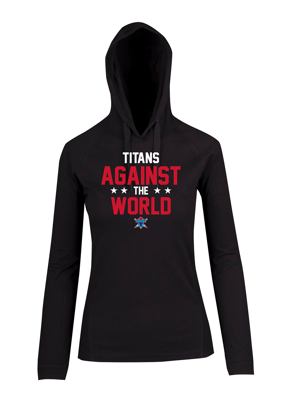 Thumbnail: Titans Helmet Logo FUSION T-shirt Hoodie (Ladies)