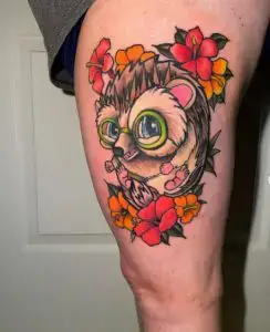 Tatuaje de erizo tat-too.tv