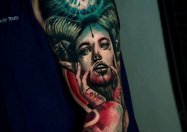 Tatuaj realizat de Marius MVM
